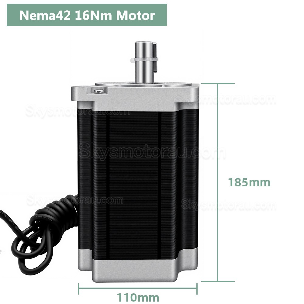 Nema 42 3 Phase Stepper Motor 110BYG18560A3J19 12/16/20Nm 6.0A 1.2 Deg 3 Wires